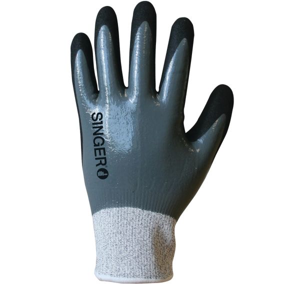 Gants anti coupure double induction nitrile - Singer