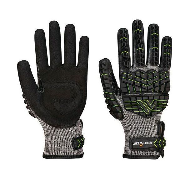 Gants anti impact en mousse nitrile Cut F - Portwest
