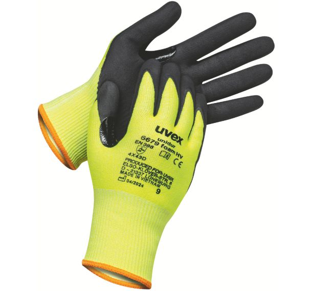 Gants anticoupures Unidur 6679 foam HV - Uvex