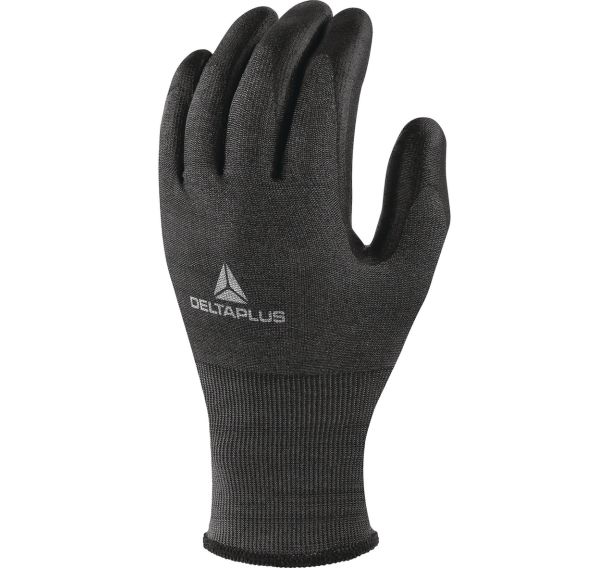 Gants antistatique tricot deltanocut® carbone paume enduite PU sans solvant jauge 18