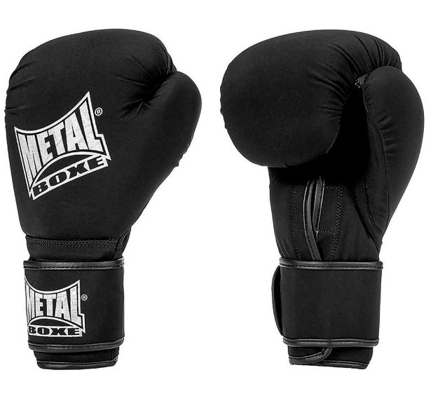 Gants de Boxe noir Lavable - Metal Boxe Taille 10 OZ