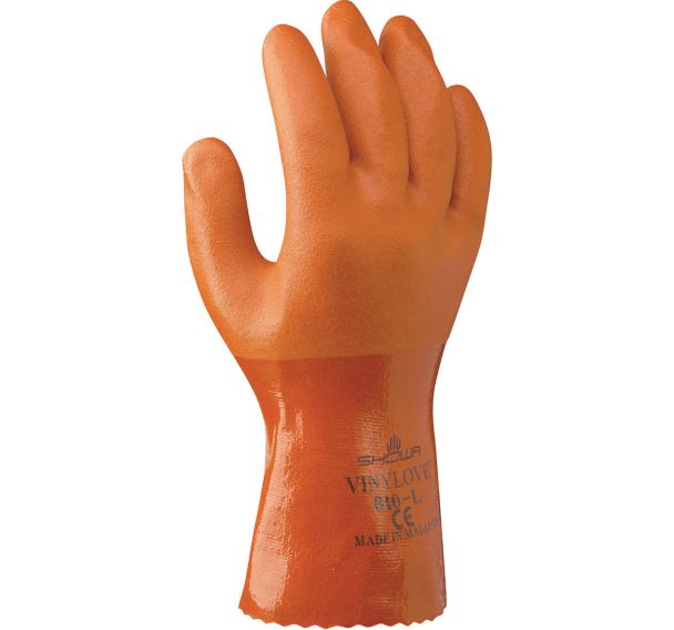 Gants de protection chimique 610 - Enduction PVC _Showa