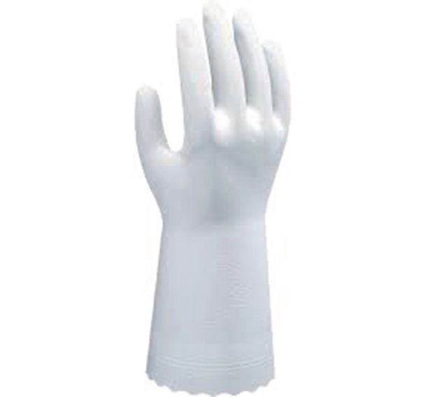 Gants de protection chimique B0700 blanc - Enduction PVC / Showa