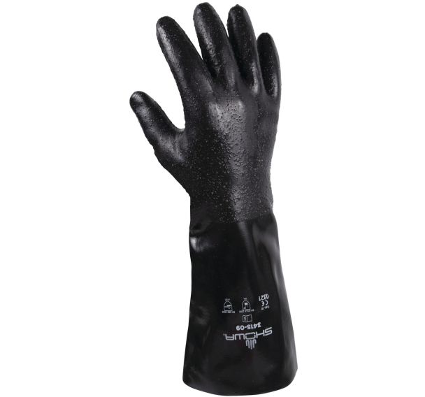 Gants de protection chimique néoprène 3415 - Manchette longue / Showa