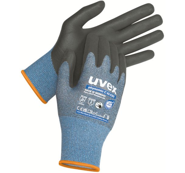 Gants de protection mécanique Phynomic C XG ESD - Uvex