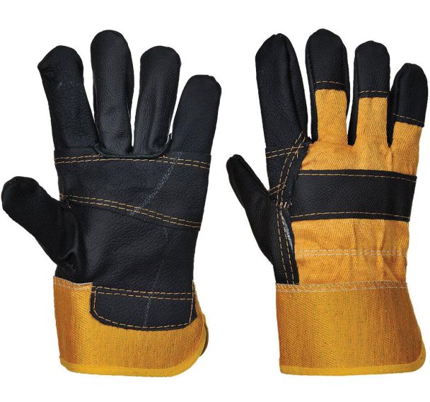 Gants de travail docker cuir ameublement - Portwest (12 paires)