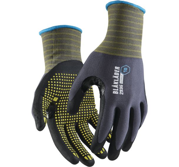 Gants de travail nitrile avec adhérence par points - Blåkläder