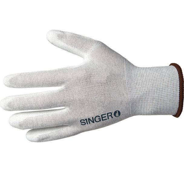 Gants fin tricoté en fils bi-matière poignet tricot - Singer