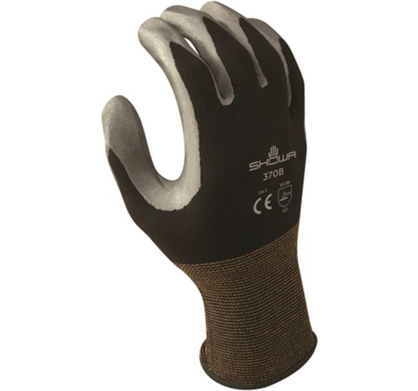 Gants grip polyvalents 370 noir - Enduction nitrile _Showa