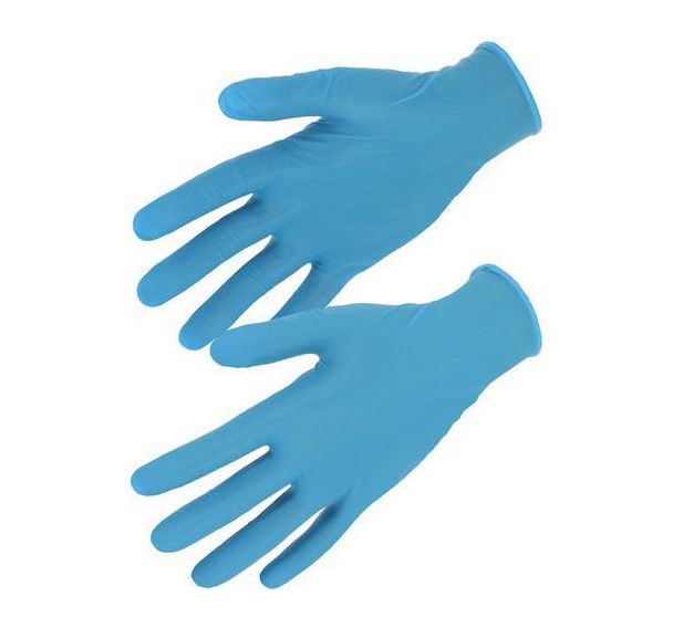 Gants jetables nitrile bleu non poudre boite de 100 - Singer Safety