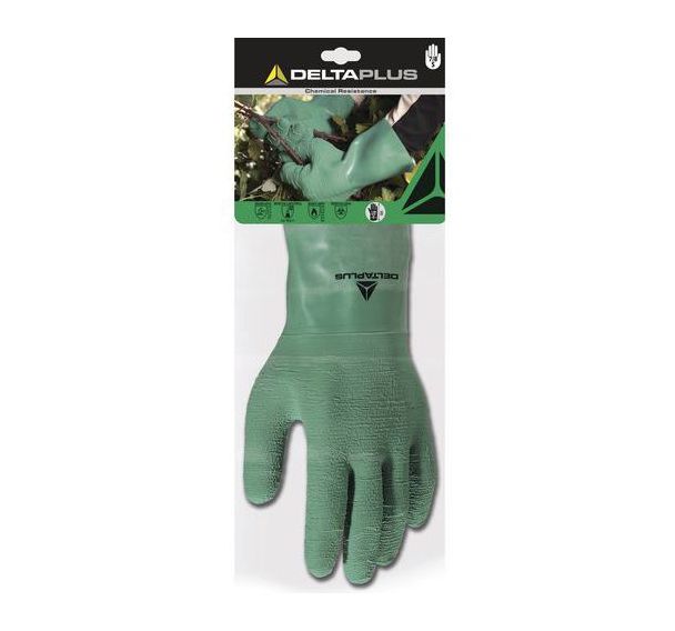 Gants latex sur support coton interlock - longueur : 30 cm