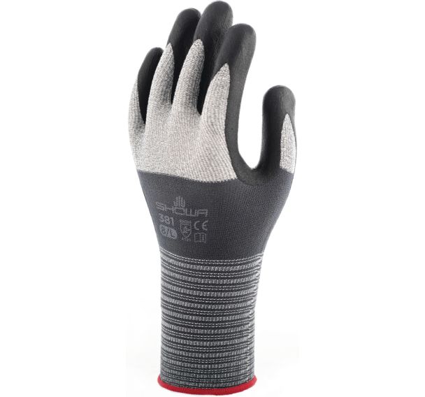 Gants microfibre 381 - Enduction nitrile microporeux _Showa
