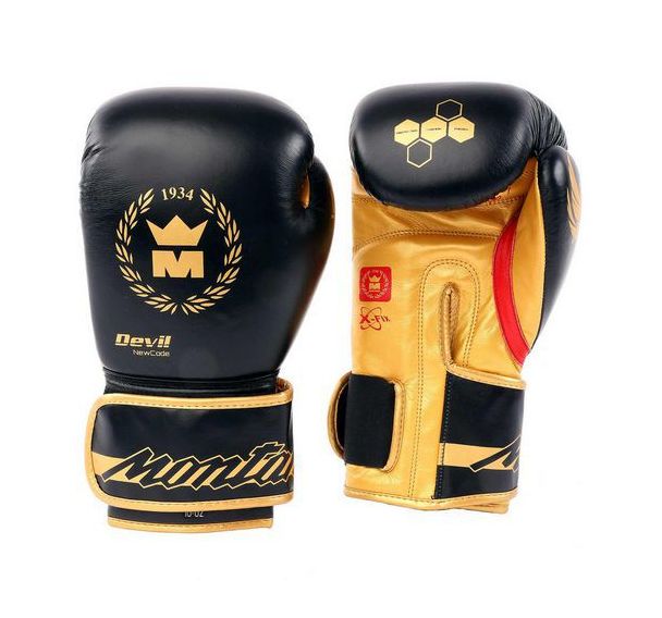 Gants multiboxes Montana Devil noir/or - taille 12 oz