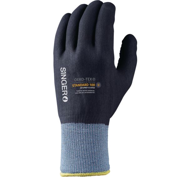 Gants nitrile avec picots enduction totaleJauge 15 - Singer Safety