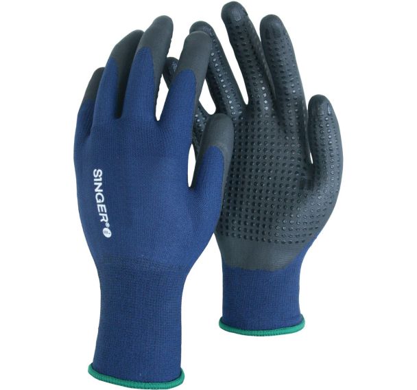 Gants nitrile picots enduction paume - Singer Safety