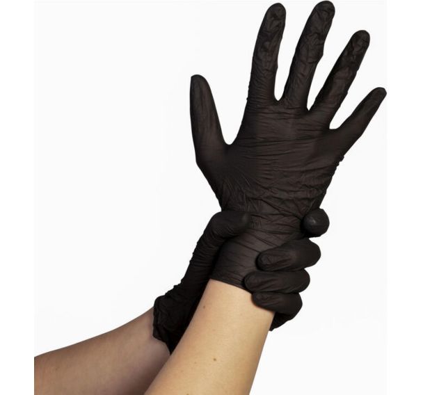 Gants noir en nitrile - Lot de 100 - Matfer