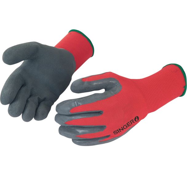 Gants polyester enduction latex jauge 15 - Singer Safety