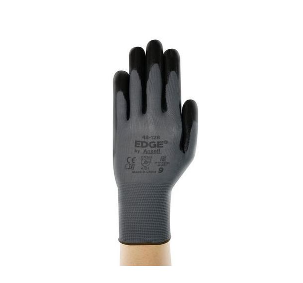 Gants pour travaux légers enduction nitrile Edge® 48-128 Gris  - Ansell