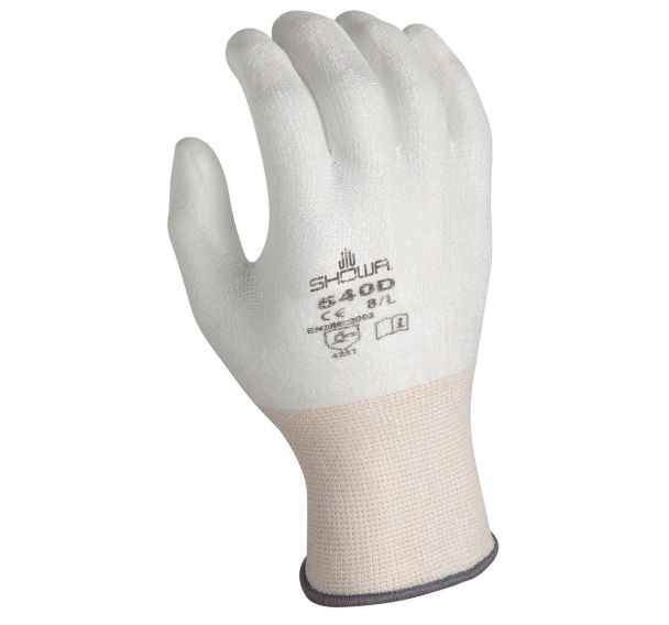 Gants résistants aux coupures 540D blanc - Enduction polyuréthane