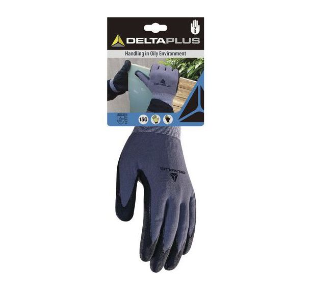 Gants tricot polyamide spandex - paume nitrile/polyuréthane + picots