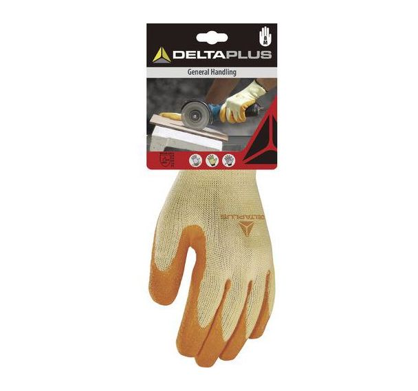 Gants tricot polycoton - paume enduite latex