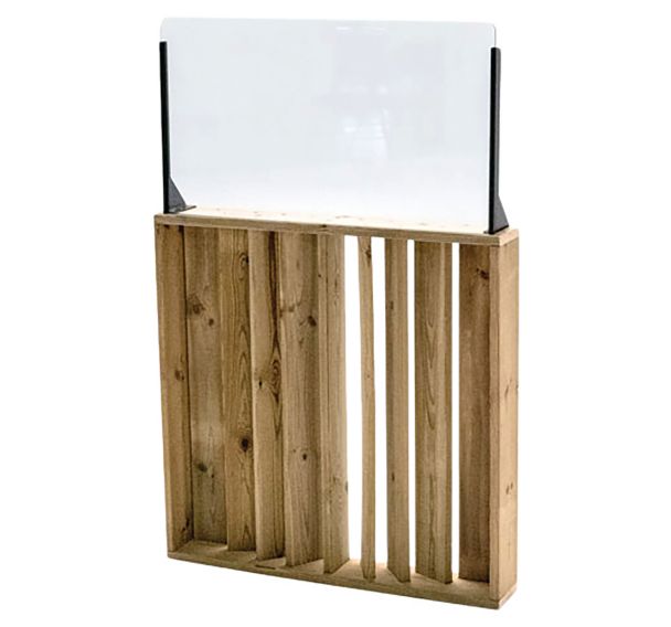 Garde corps non rabattable avec pare vent - Hortalia Contract