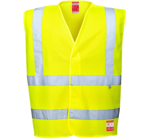 Gilet antistatique et flamme résistant jaune-4XL (Lot de 2)