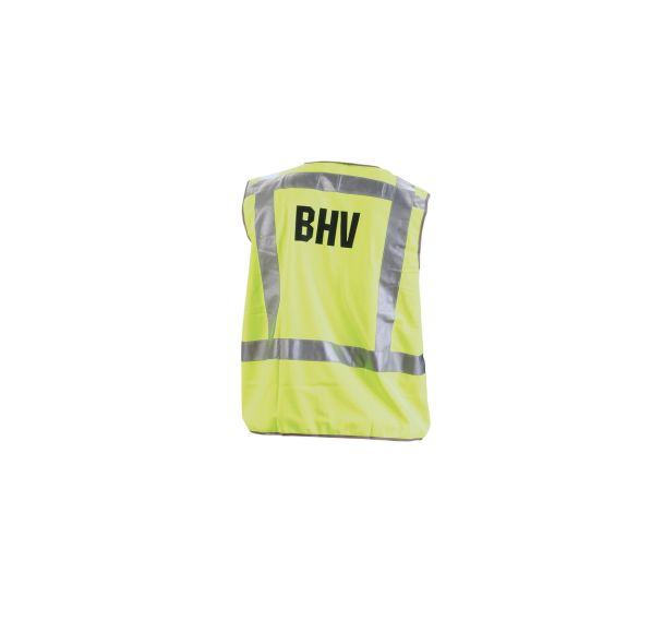 Gilet haute visibilité BHV Mat.:Polyester EN 471 Classe 2