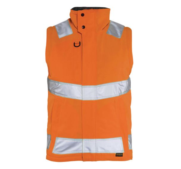 Gilet haute visibilité hydrofuge orange fluorescent