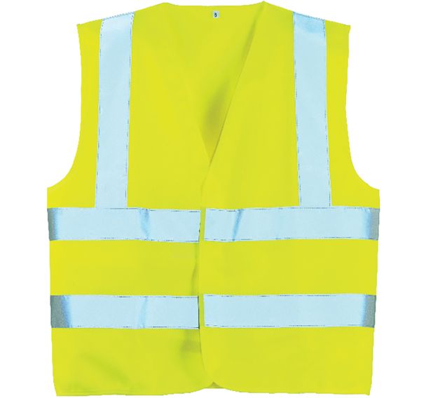 Gilet hi-viz double bande et baudrier - Classe 2 - Coverguard