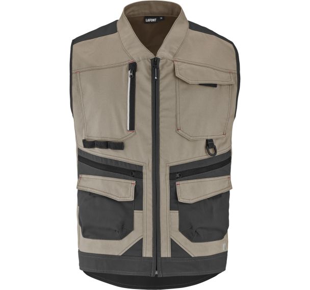 Gilet homme Trowel 9ATT3 - Beige/Gris - Lafont