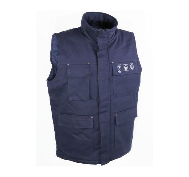 Gilet ignifuge retardateur de flammes - Bleu  GILFLAM - Singer Safety