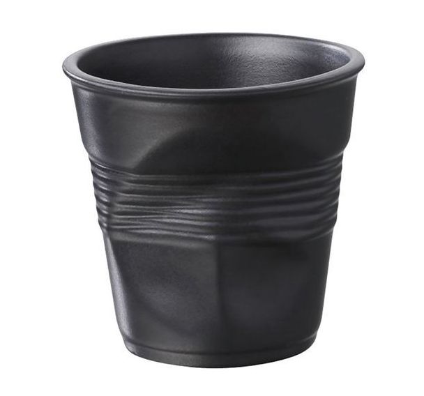 Gobelet 18 cl Noir Satiné -Froissé-REVOL