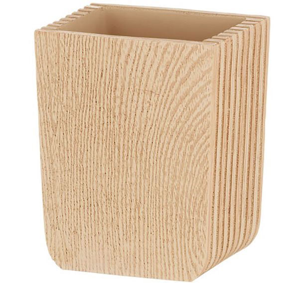Gobelet porte brosse à dent kaiu aspect bois