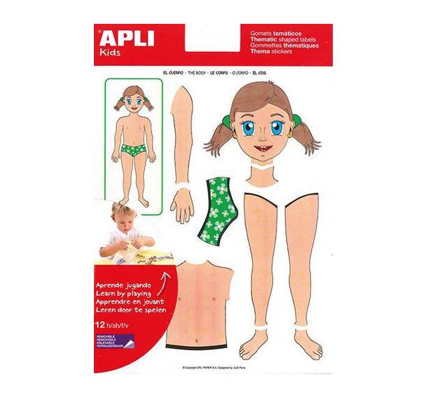 Gommettes à thèmes repositionnables - Apli Kids