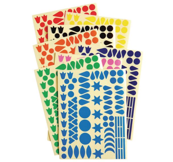 Gommettes fantaisie multiformes