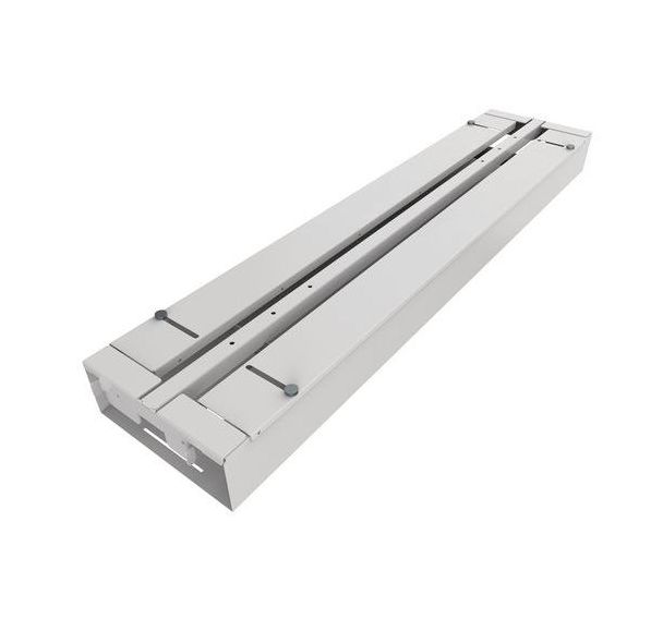 Goulotte avec couvercle et rail - Blanc