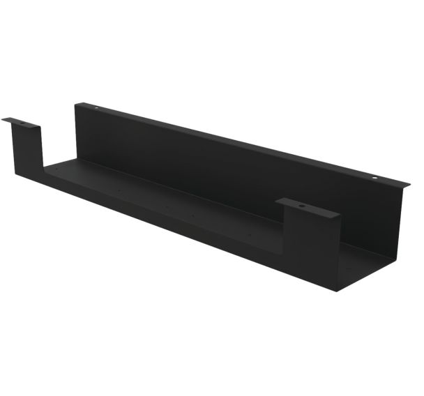 Goulotte de câblage métal universelle 60 x 12 cm noir