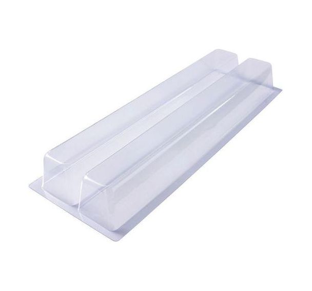 Gouttière double à bûche thermoformée trapèze - Lot de 10