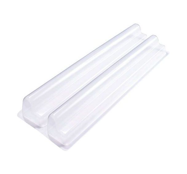 Gouttière double à bûches thermoformées Ludik - Lot de 10