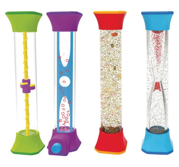 Grands tubes transparents sensorielles