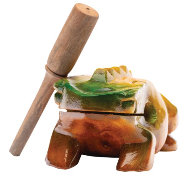 Grenouille guiro 14 cm-Fuzeau