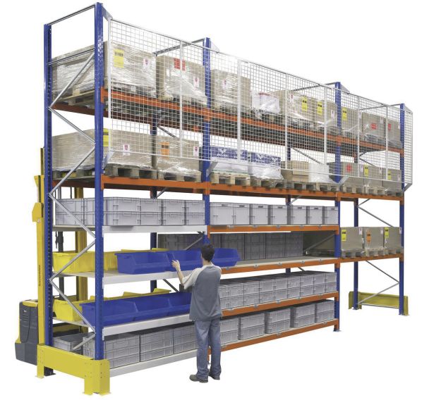 Grille anti-chute pour rayonnage hybride élément suivant - Manorga