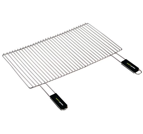 Grille chromée 57x30cm 2 poignées manche soft touch
