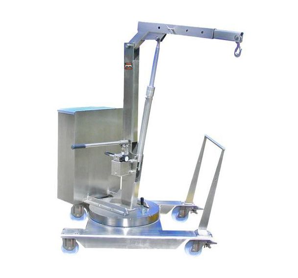 Grue d'atelier porte-a-faux rotation manuelle INOX304 500 kg Stockman
