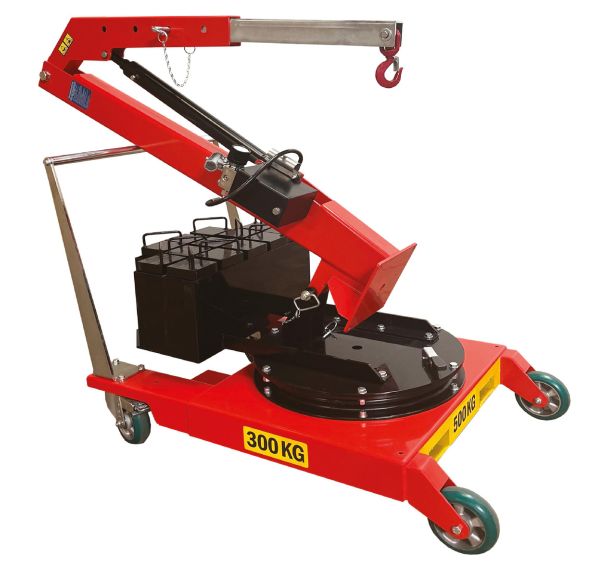 Grue d'atelier porte-à-faux rotative repliable 300-500 kg STOCKMAN