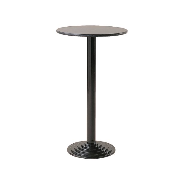 Guéridon mange-debout - Ø 60x110 cm - Noir/Noir