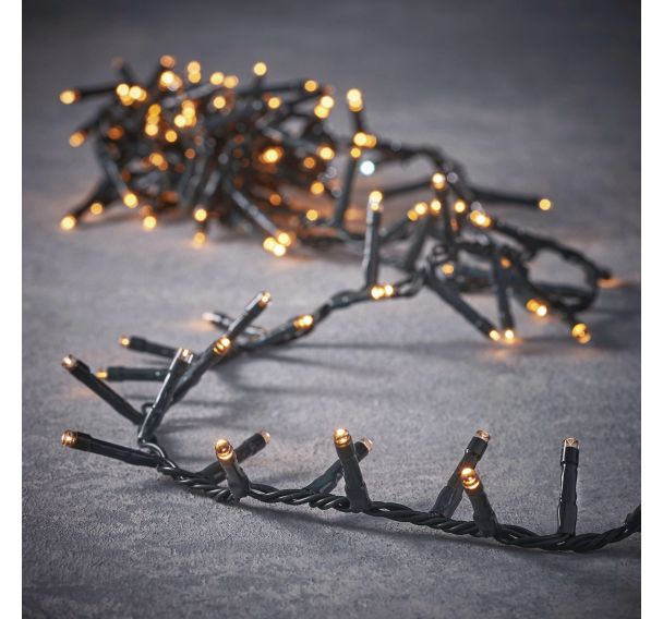 Guirlande lumière chaude 8 fonctions et minuterie
