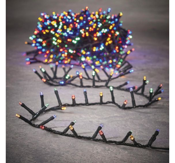 Guirlande lumière multicolore 8 fonctions et minuterie