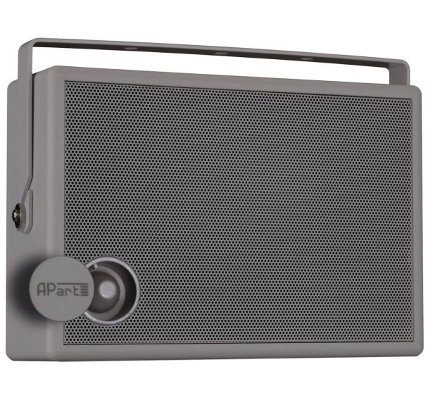 Haut-parleur SMB6V avec support et contrôle de volume Gris - Apart